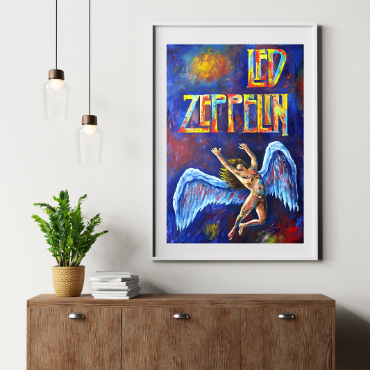 Led Zeppelin Wall Art framed poster