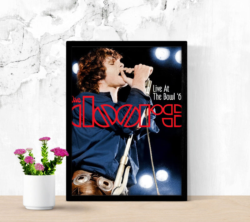 The Doors Live at The Bowl 68 framed poster