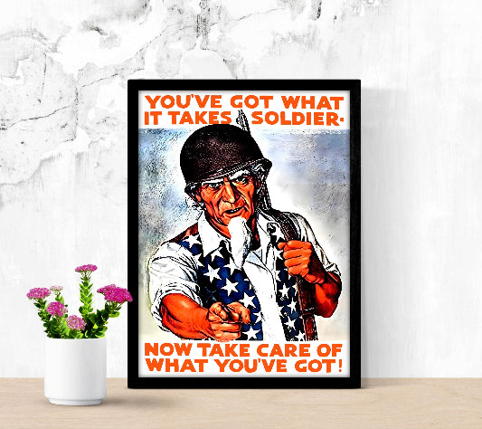 US Army Recruiting Framed Poster