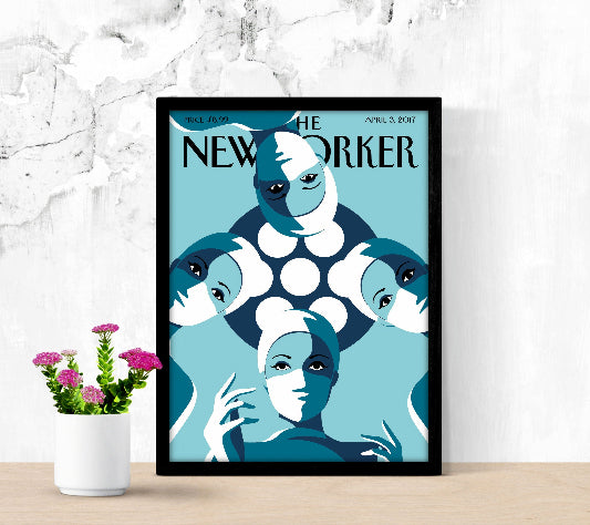 The New Yorker April 3 2017 framed poster