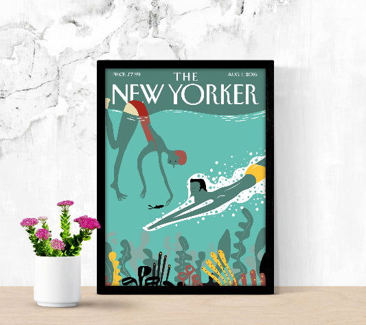 The New Yorker 1 Aug 2016 framed poster