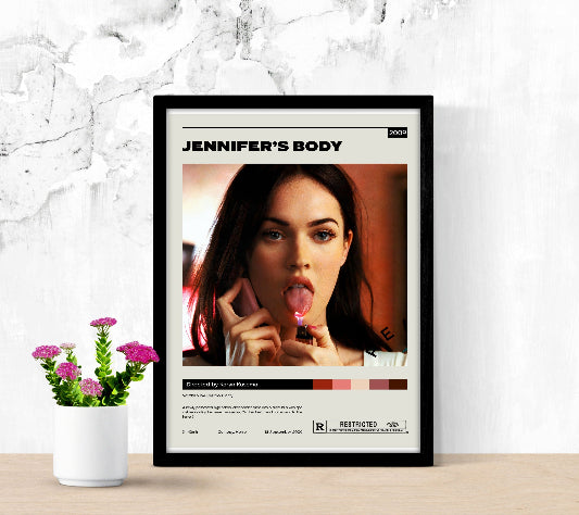 Jennifer's Body Minimalist framed poster