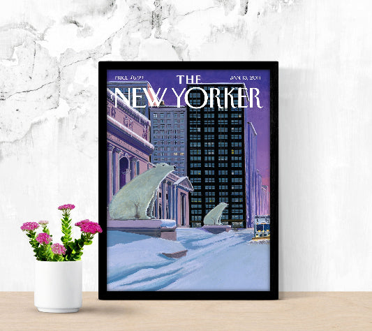 The New Yorker Jan 13 2014 framed poster