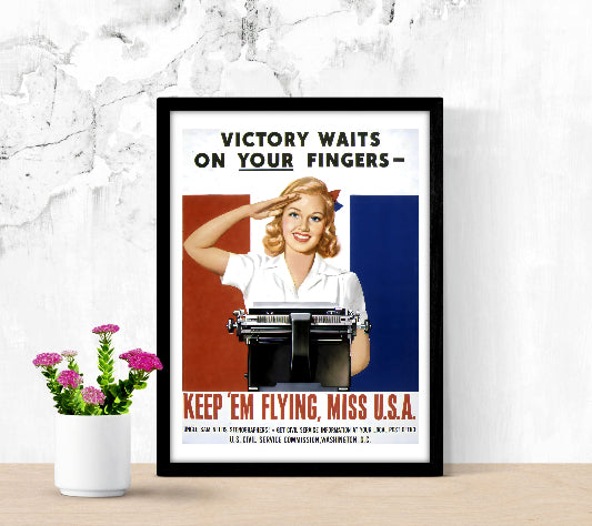 US Army Recruiting Framed Poster