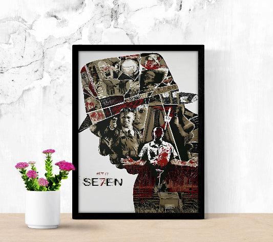 Se7en Cinematic Wall Art framed poster