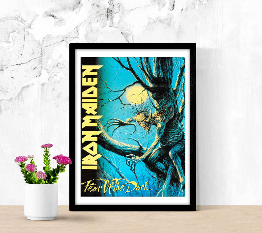 Iron Maiden Fear of The Dark framed poster