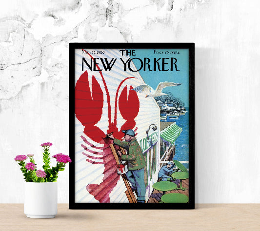 The New Yorker Mar 22 1958 framed poster