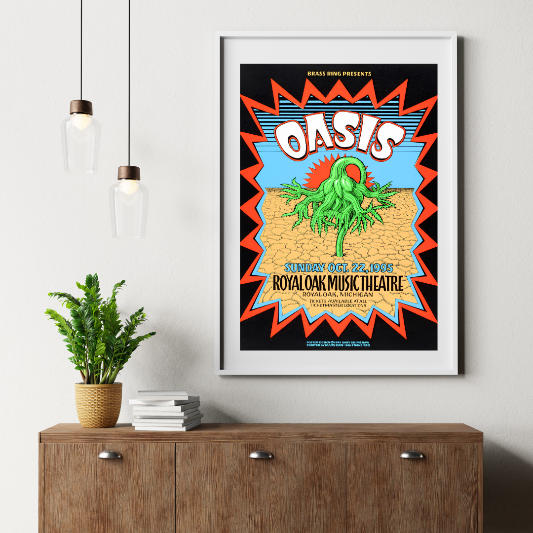 Oasis at Royal Oak Music Theatre framed poster