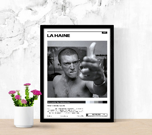 La Haine Minimalist framed poster