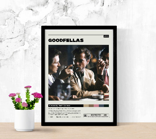 Goodfellas Minimalist framed poster