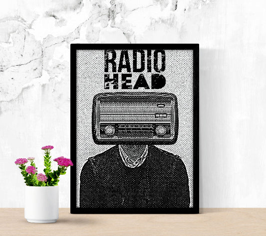Radio Head Wall Art framed poster