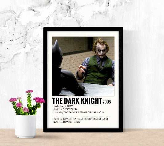 The Dark Knight Minimalist framed poster