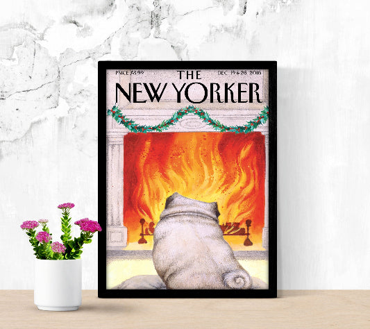 The New Yorker Dec 19 & 26 2016 framed poster
