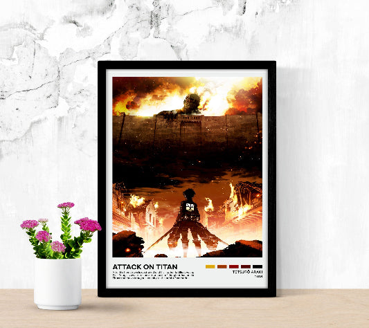 Attack On Titan framed poster