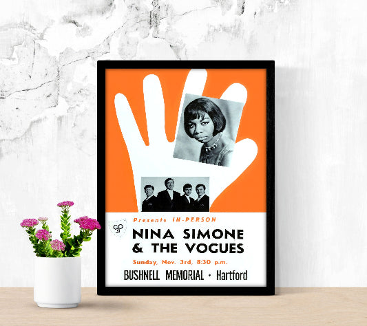 Nina Simone and the Vogues framed poster