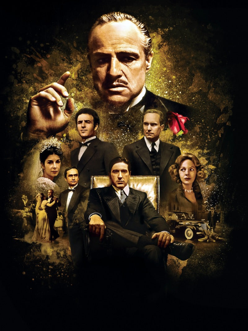 The Godfather paper poster