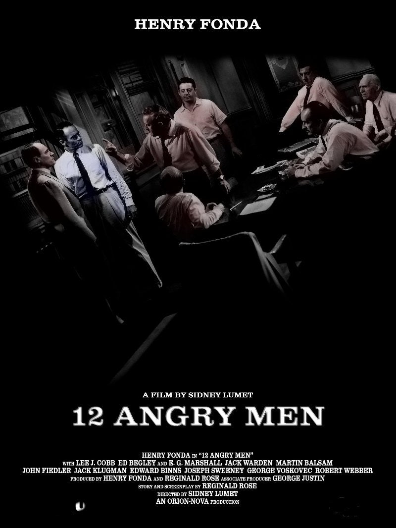 12 Angry Men paper poster