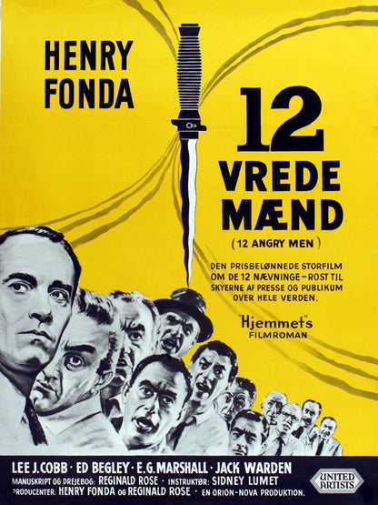 12 vrede mænd paper poster