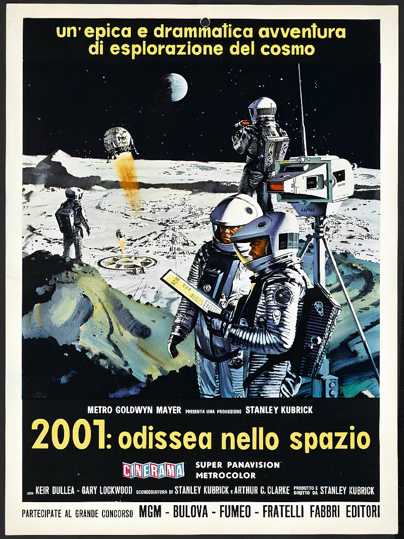 2001 Odissea nello spazio paper poster