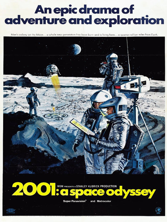 2001 A Space Odyssey paper poster