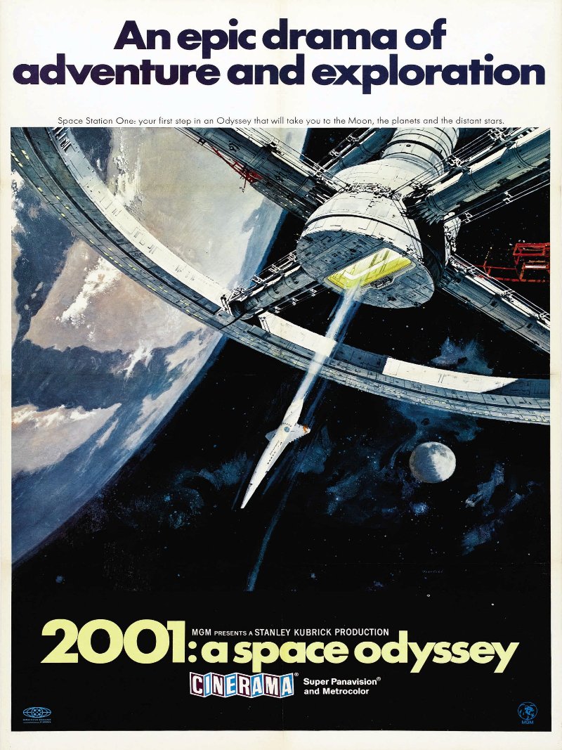 2001 A Space Odyssey paper poster