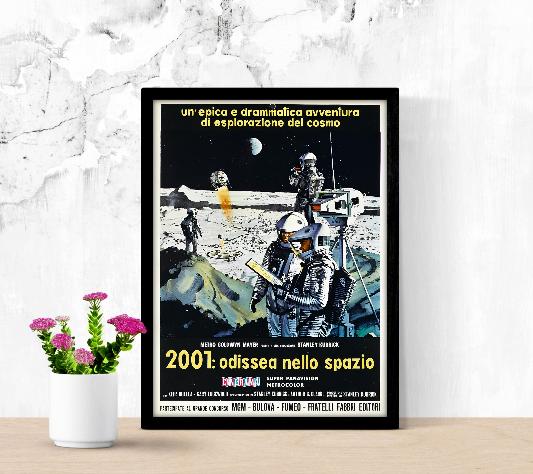 2001 Odissea nello spazio framed poster