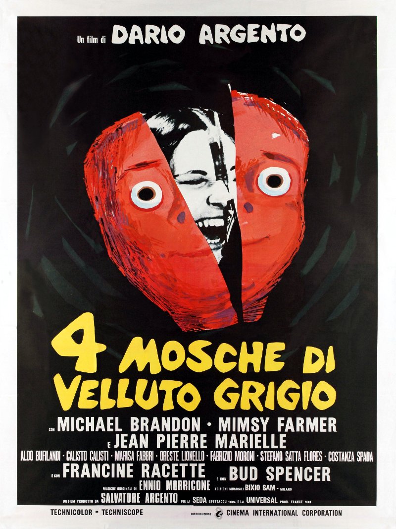 4 mosche di velluto grigio paper poster