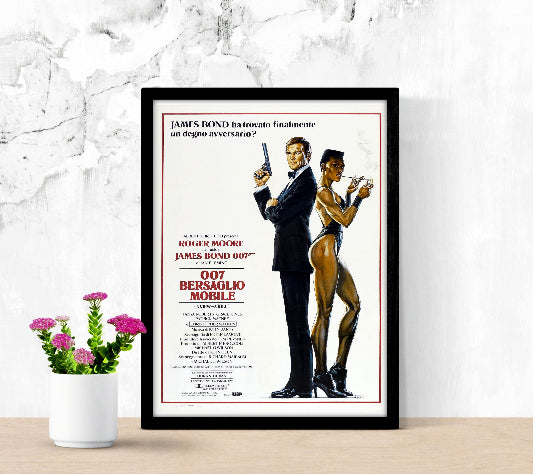 007 Bersaglio mobile framed poster