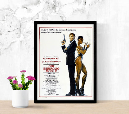 007 Bersaglio mobile framed poster