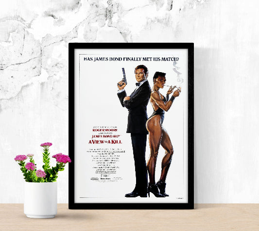 A View to A Kill framed poster