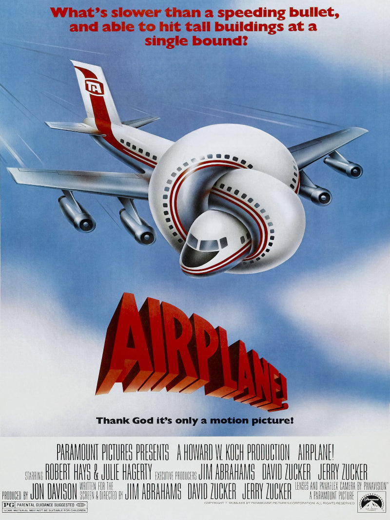 Airplane paper poster