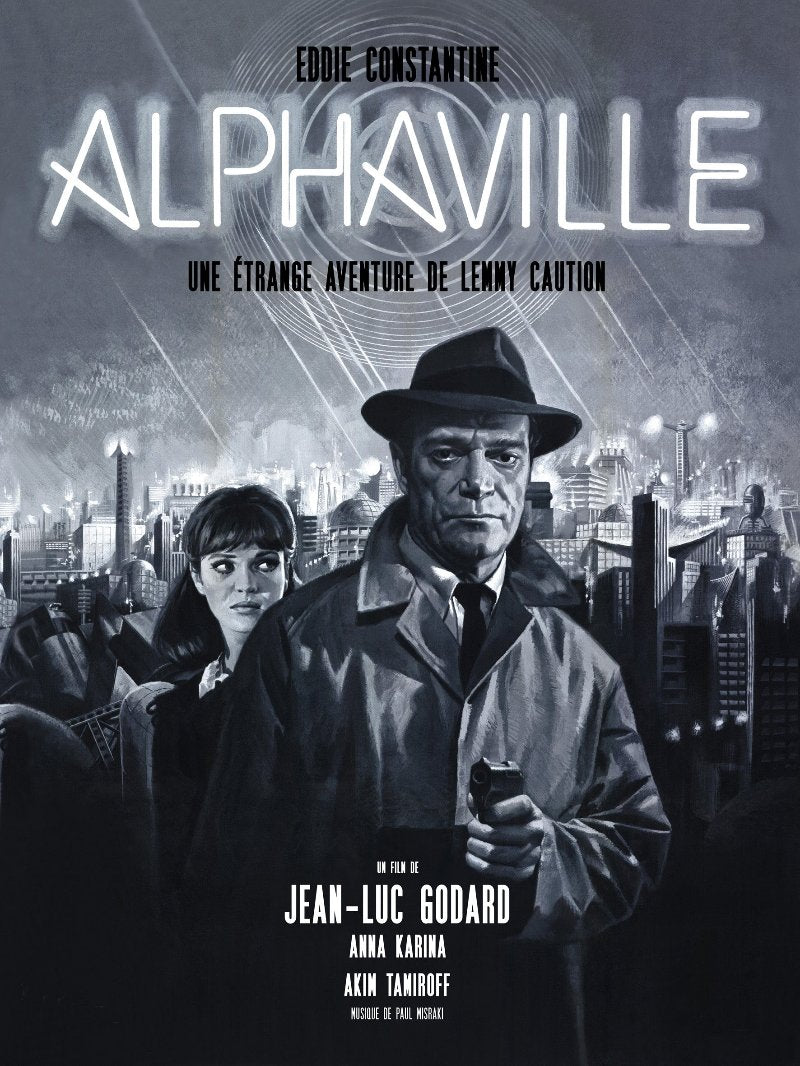 Alphaville une étrange aventure de Lemmy Caution paper poster