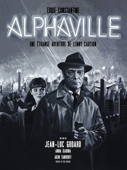 Alphaville une étrange aventure de Lemmy Caution paper poster