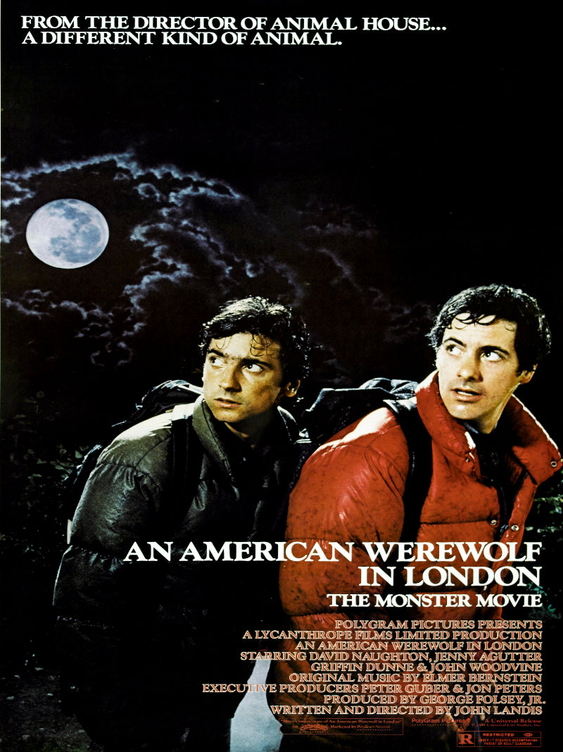 An American Werewolf in London paper poster