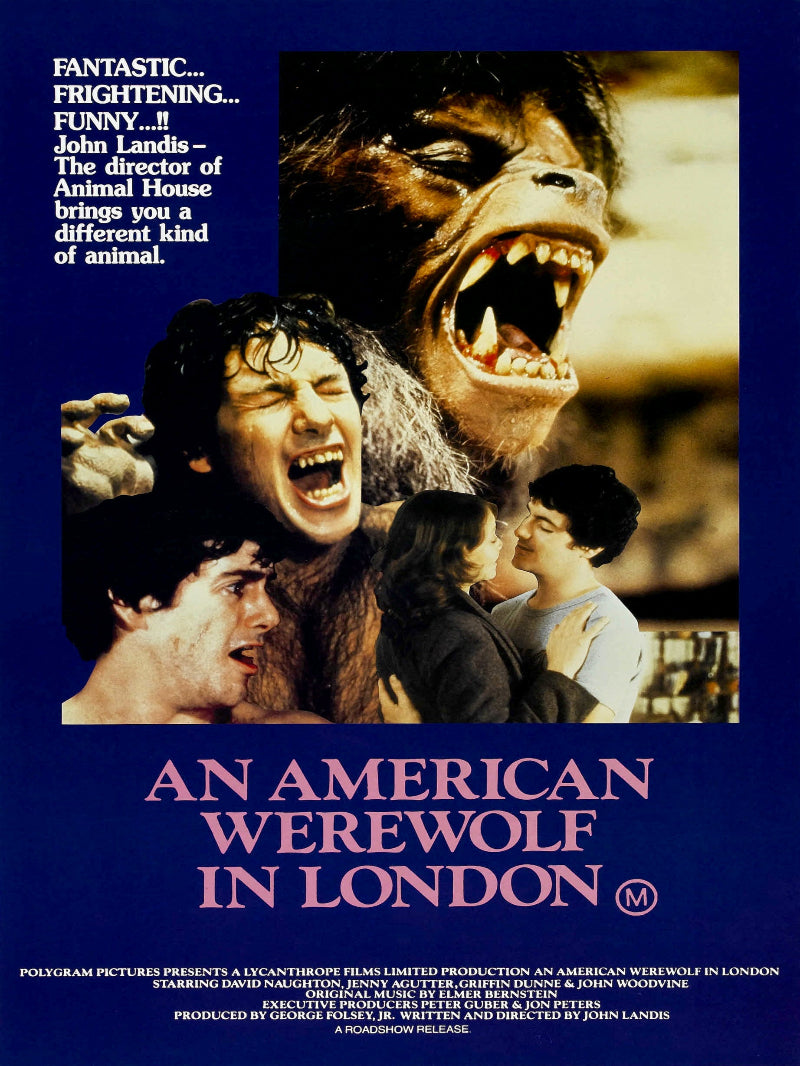 An American Werewolf in London paper poster