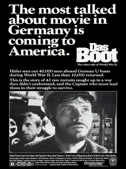 Das Boot paper poster