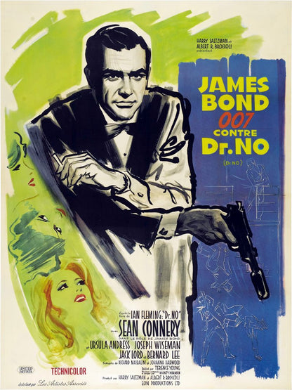 James Bond 007 contre Dr. No paper poster