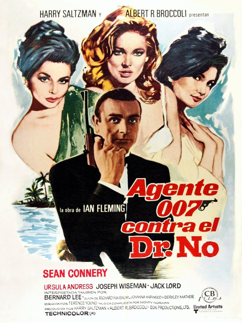 James Bond 007 contra Dr. No paper poster