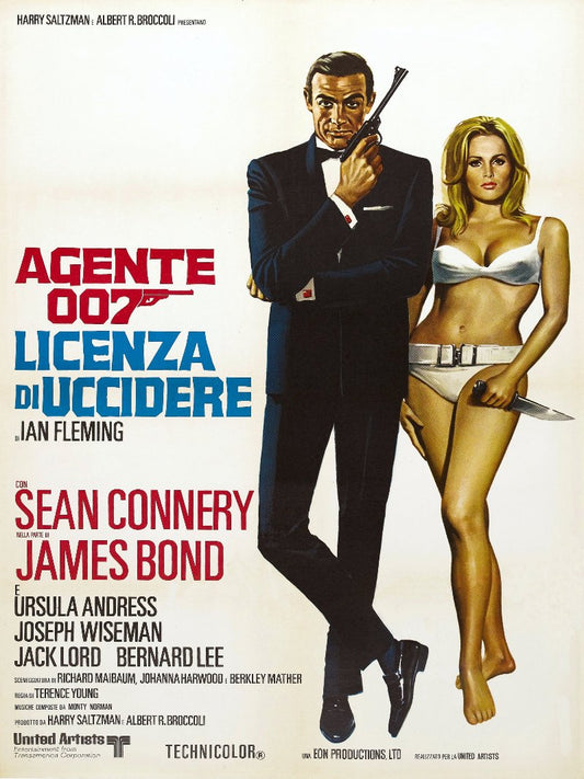 Agente 007 Licenza di uccidere paper poster