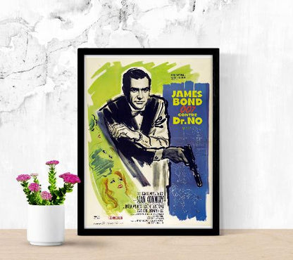 James Bond 007 contre Dr. No framed poster