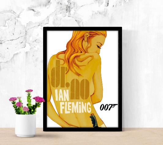 James Bond 007 Dr. No framed poster