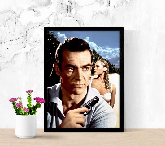 James Bond 007 Dr. No framed poster