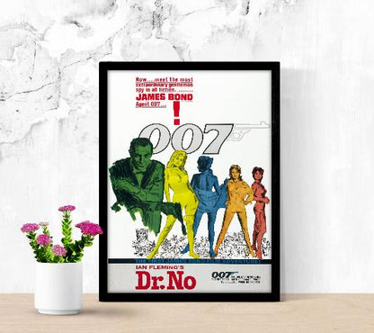 James Bond 007 Dr. No framed poster