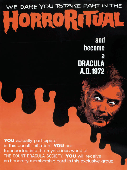Dracula A.D. 1972 paper poster