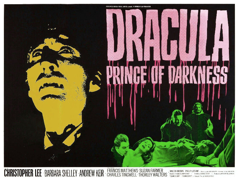 Dracula Prince of Darkness paper poster