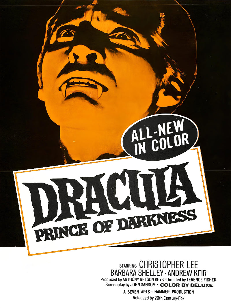 Dracula Prince of Darkness paper poster