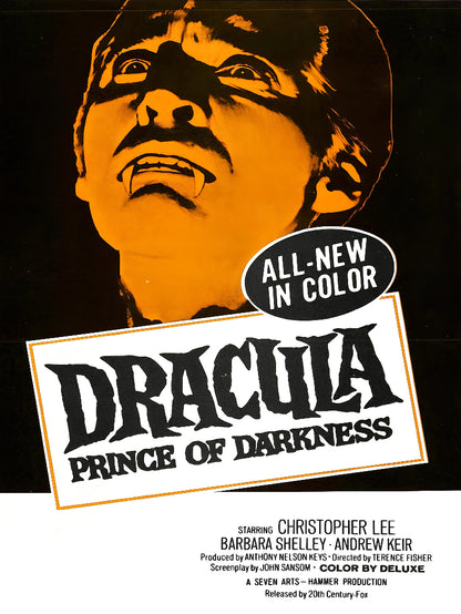 Dracula Prince of Darkness paper poster