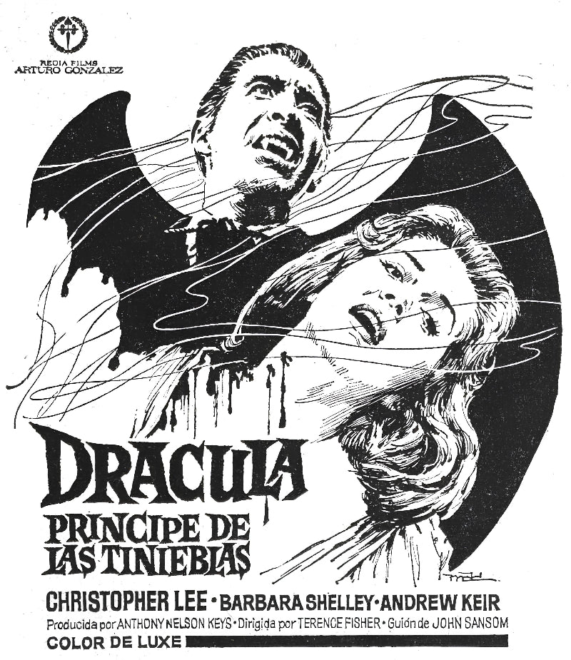 Dracula principe de las tinieblas paper poster