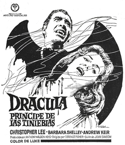 Dracula principe de las tinieblas paper poster