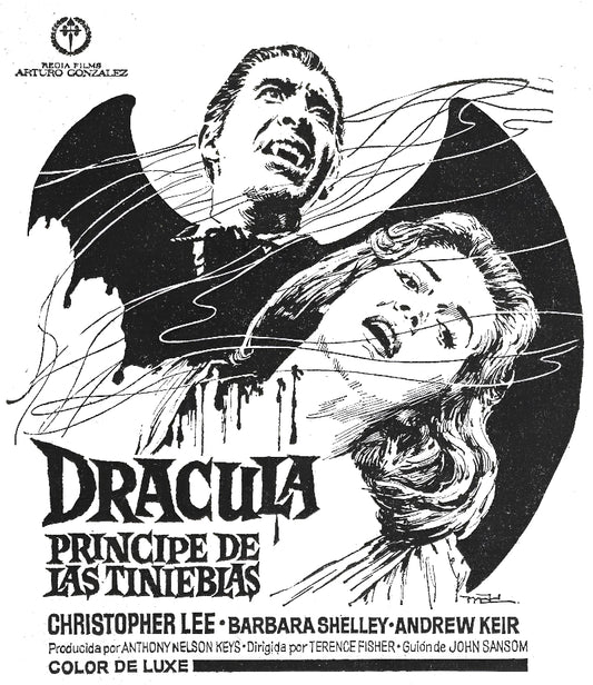 Dracula principe de las tinieblas paper poster